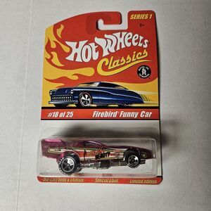 Hot Wheels Pontiac Firebird Funny Car Classics Car #18 of‎ 25 Series 1 Pink